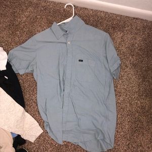 RVCA baby blue button down